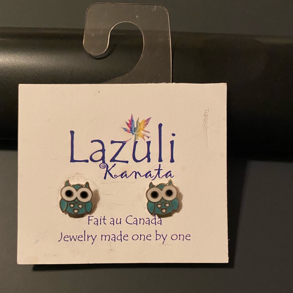 Small owl earrings